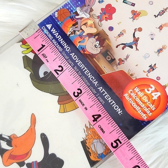 🆕️NWT Warner Bros. Looney Tunes Space Jam New Legacy Peel Sticker Wall Decals - Picture 11 of 12